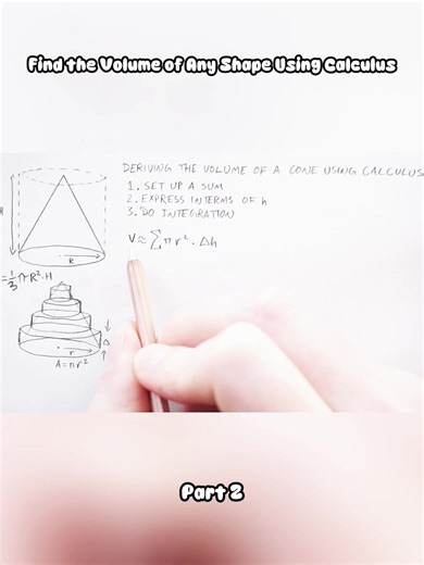 Encuentra el Volumen de Cualquier Forma Usando Cálculo