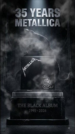 🔥 35 YEARS OF METALLICA – THE BLACK ALBUM 🤘 #metallica #albumrelease #blackalbum
