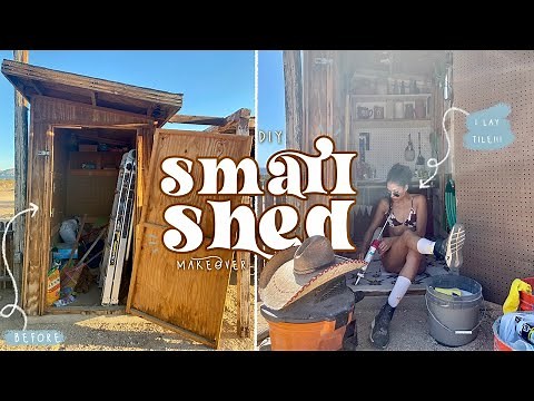 DIY TINY SHE SHED MAKEOVER