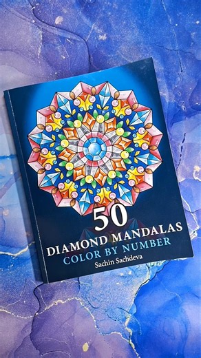 50 Diamond Mandalas 💎 #coloring #shorts