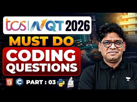 TCS NQT 2026 | Must Do Coding Questions Part 03🔥 | By Pankaj Sharma Sir | Prime & Digital Prep