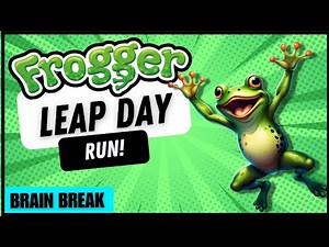 Frogger Fun Leap Day Run! 🐸 Kids Movement Activity | Brain Break