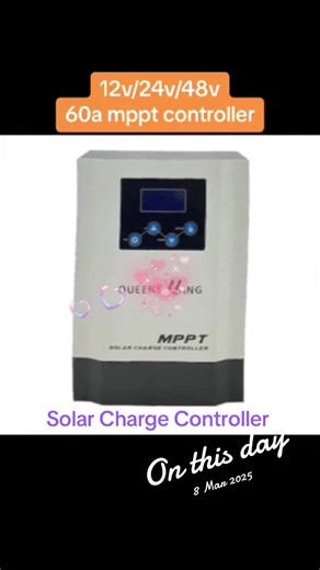 60A MPPT Solar Charge Controller #mppt #solarcontroller #solar #foryou #inverter