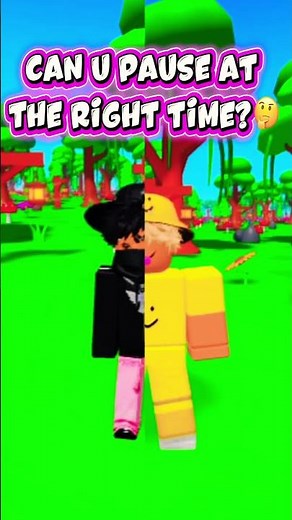 Roblox pause challenge can u do it? #roblox
