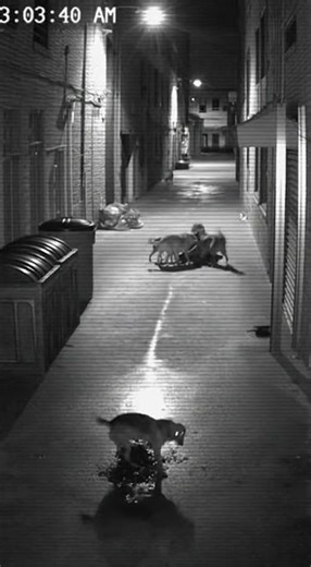 What Happens When Stray Dogs Roam Free in Creepy Alley at Night?