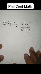 Algebraic fraction. #philcoolmath #fypシ゚viral #fypシ゚ #uLesson #thinking #math #Kogi | Phil Cool Math