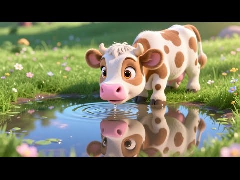 Baby Moo Moo Dancing | Fun Animal Dance Rhyme for Kids | Nursery Rhymes & Songs for Children