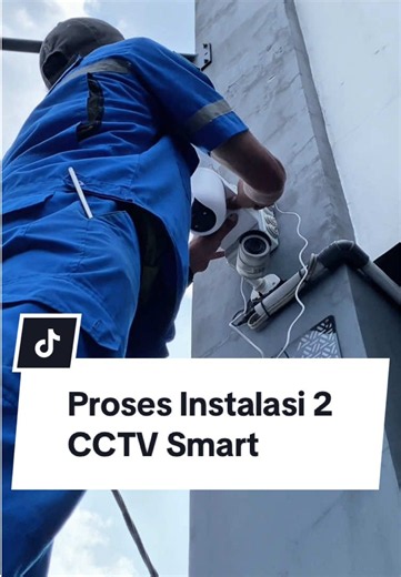 Instalasi 2 Kamera CCTV Ezviz Solar Panel & 1 V380 Wireless