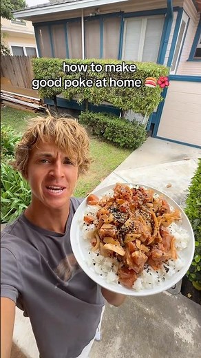 Easy healthy spicy ahi poke recipe #pokebowl #easyrecipe