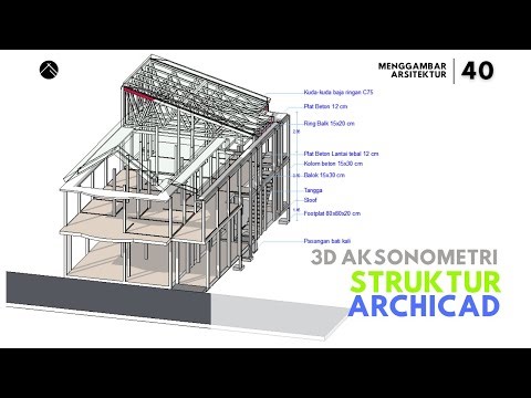 Archicad Eps.40 I 3D Aksonometri Struktur