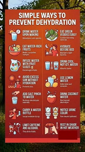 SIMPLE WAYS TO PREVENT DEHYDRATION