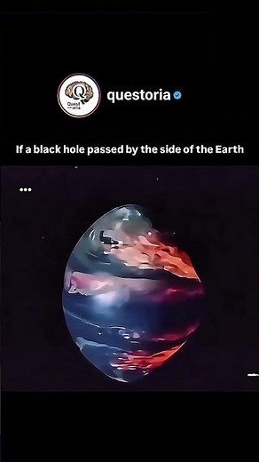 What if A Black Hole Goes Past Earth? #space #blackhole #science