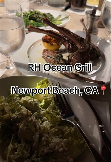 RH Ocean Grill @ Restoration Hardware Newport Beach #restaurant #fyp #for