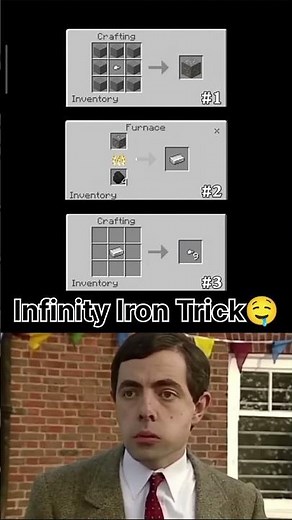New Infinity Iron Trick in Minecraft! ♾️⛏️ | OP Iron Farm! (Must Try!)🔥#minecraft #shorts