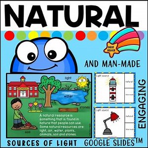 Natural and man-made sources of light GOOGLE SLIDES(TM)