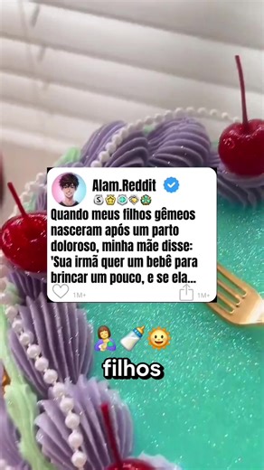 Nascimento dos gêmeos e a reação da avó