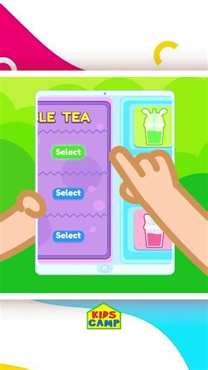 Let’s Make Caramel Iced Bubble Tea with Eva 🧋#shorts #bubbletea #nurseryrhymestreet