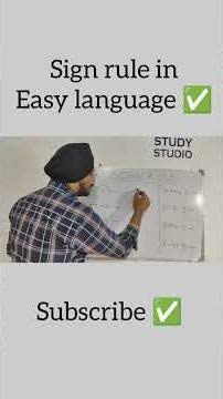 Sign Rule in easy language by Simarjeet Singh ✅ #youtubeshorts #shorttricks