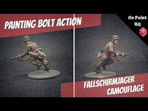 Bolt Action Painting - attempting Fallschirmjager camouflage