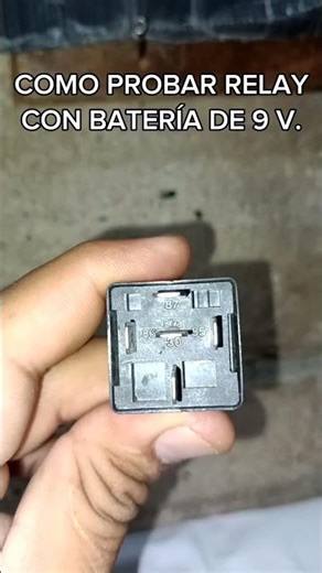 HOW TO TEST A RELAY WITH A 9V BATTERY!!! #automotiveelectronics #automobile