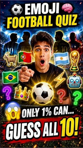Emoji Football Quiz ⚽ Only 1% Can Guess All 🤯 | FIFA World Cup 2026#EmojiFootballQuiz#FootballQuiz