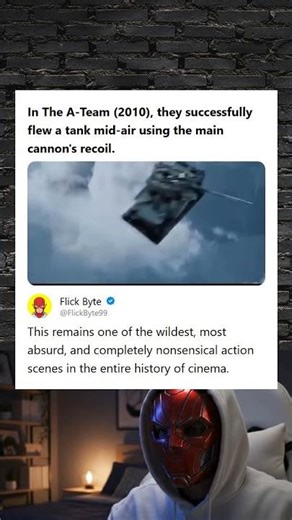 The A-Team 2010 Wild Action Scene Flying a Tank Mid-Air Using the Main Cannon