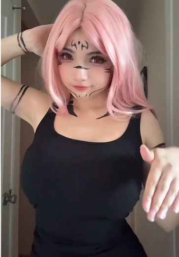 now i will do my tik tok dance technique 💕🌸💞💖🌸💗 2 MORE DAYS TIL JJK!! :D #jujutsukaisen #sukuna #cosplay #dance #fypage