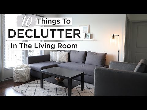 10 THINGS TO DECLUTTER IN THE LIVING ROOM 🛋 | decluttering & organizing