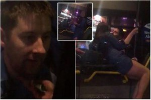 Shamed Glasgow bus driver filmed kissing and groping teen girl QUITS McGill's