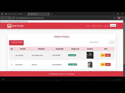 Praktek – Membuat Aplikasi sederhana dengan PHP dan MySQL