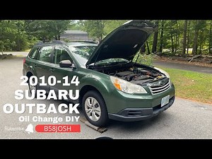 HOW TO 2010-14 Subaru Outback Oil Change DIY