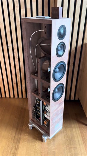 Auer Acoustics loudspeaker cutover, A peak at the crossover #loudspeakers #loudspeaker #highendaudio