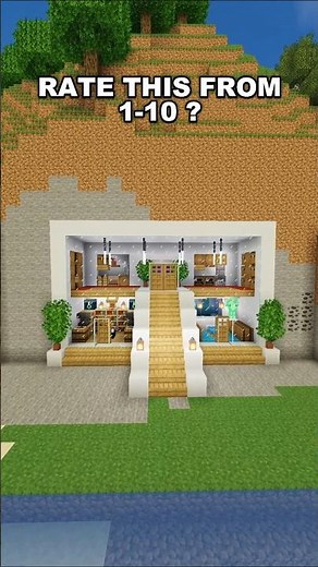 I Built a Mountain House - Modern Home Build Series #minecraft