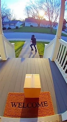 Porch Pirate Prank: Compressed Air Scare!