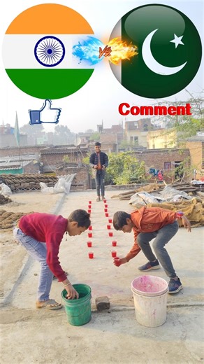 india 🇮🇳 vs pakistan 🇵🇰 who is winner 💪#tricky #funny #challenge #game #reels #tictactoe