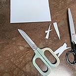 Green office scissors,Cute scissors,Sharp Craft Scissors for DIY Art, Sewing, Fabric, Student, Teacher, and Home Use(7", Green-1Pack)