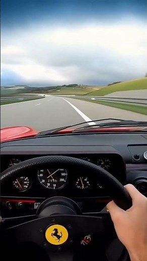 POV: 310 km/h Ferrari F40 vs McLaren Senna on the Autobahn | Anna's Cars Behind the red-stitched