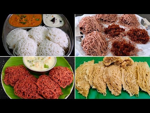 புதிய சுவையில் வித விதமான இடியாப்பம் காம்போ | Breakfast / Dinner Recipes in Tamil
