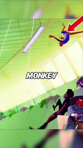 Spider-Monkey Was Fast Enough to Catch Miles! 🐒🕷️ #spiderman