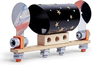 Hape Junior Inventor Optical Science Lab | 53 Piece STEAM Wooden Playset, Experiments & Reactions Science Kit for Kids 4+ Years (E3034A)