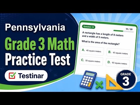 Pennsylvania PSSA Grade 3 Math Practice Test | Testinar