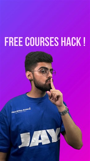Hiten Lulla on Instagram: "Get Paid courses for FREE (Hack!) 🧠 . 🚨Clickable Links can be found in my broadcast channel- Lulla Gang 🤙 (Join from bio) . { placement, employment, layoff, unemployment, IT, news, engineering, technology, job, computer, Tech, Coding, Linkedin, India} . #layoff #unemployment #employment #placement #IT #news #engineering #technology #job #computer #tech #coding #linkedin #india"