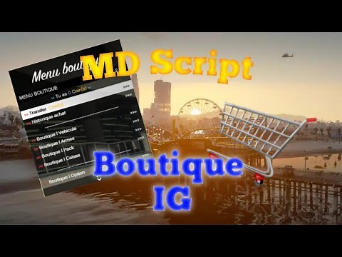 [FiveM] - Script boutique IG 0.00 ms