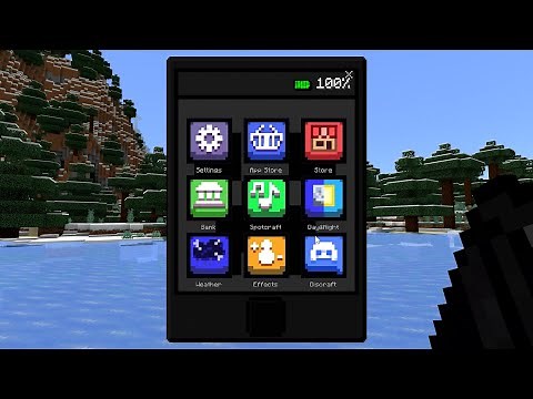 This ADDS a WORKING SMARTPHONE in Minecraft Bedrock