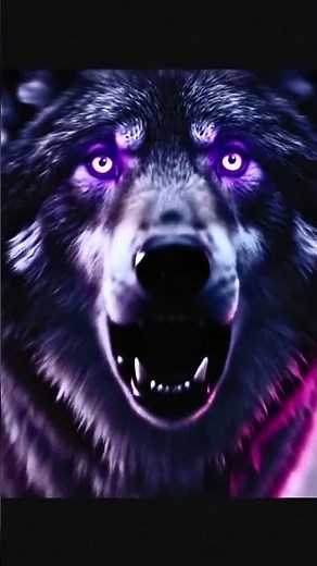 Purple Moon Wolf – Howling in the Night Fog | Cinematic AI Aesthetic