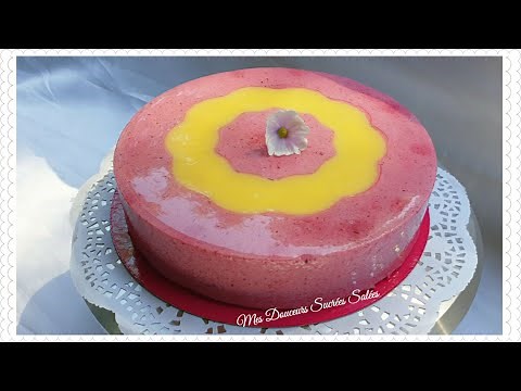 Entremet mousse fruits rouges et insert citron
