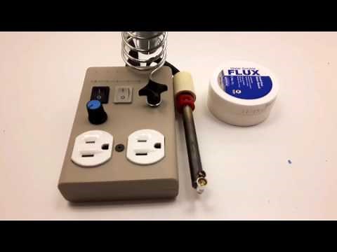 Homemade Soldering Station with Solder Pot.