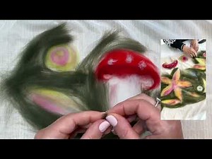 Cobweb Felt Scarf Tutorial : ‘Toadstool Walk’