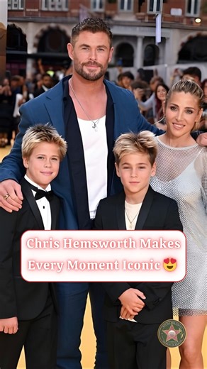 Chris Hemsworth’s Rare Family Red Carpet Moment 😍 #chrishemsworth