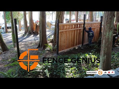 Install a Custom Lattice Fence Panel System In Just a Few Hours! Fence Genius